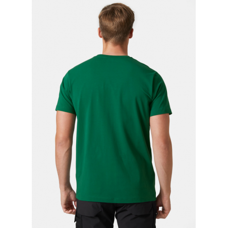 Bavlnené pracovné tričko GRAPHIC zelené| Helly Hansen Workwear