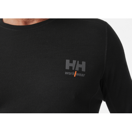 Moderné funkčné tričko s Merinom čierne | Helly Hansen Workwear