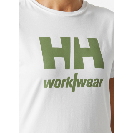 Dámske bavlnené tričko biele W LOGO T-SHIRT | Helly Hansen Workwear