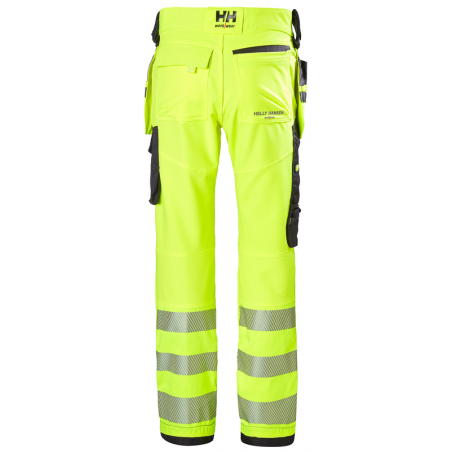 Strečové reflexné nohavice ICU CONSTRUCTION PANTS CLASS 2 žlté | Helly Hansen Workwear