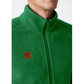 Retro flísová mikina HERITAGE PILE JACKET zelená | Helly Hansen Workwear